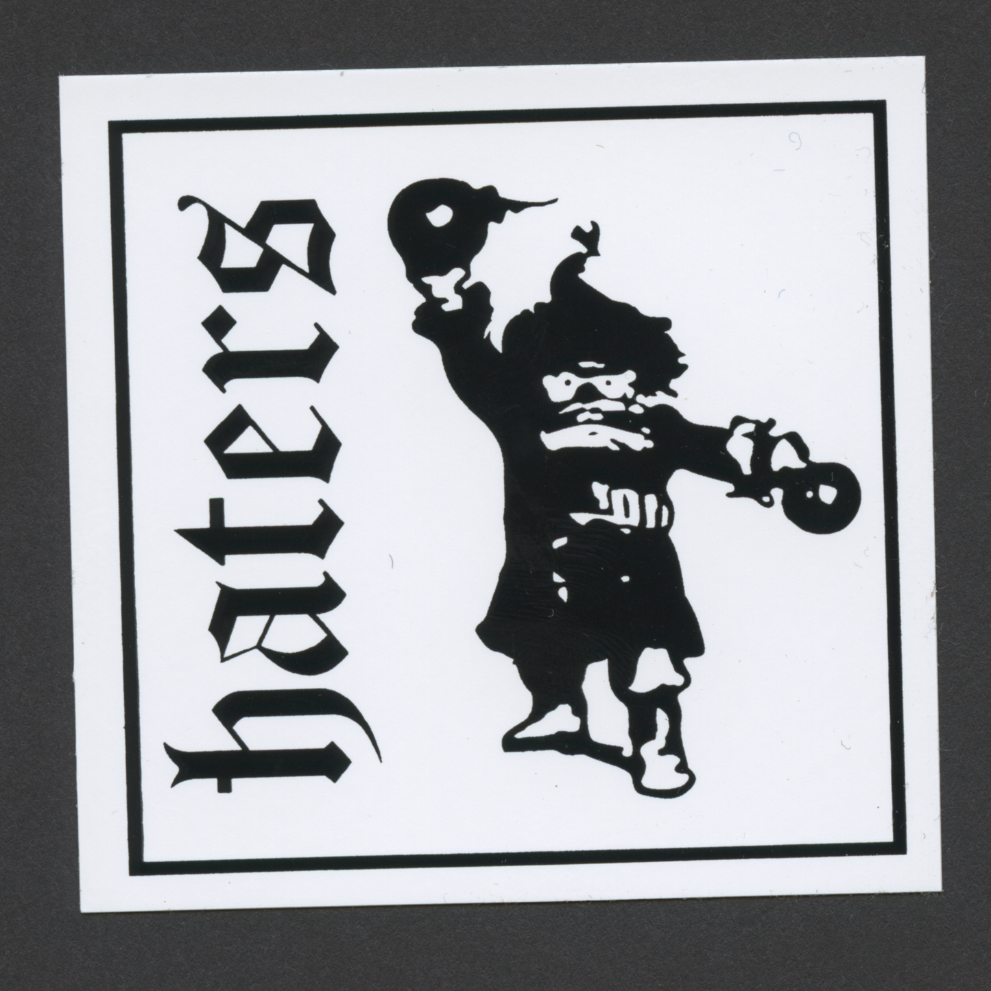 haters logo sticker (pack of 4)